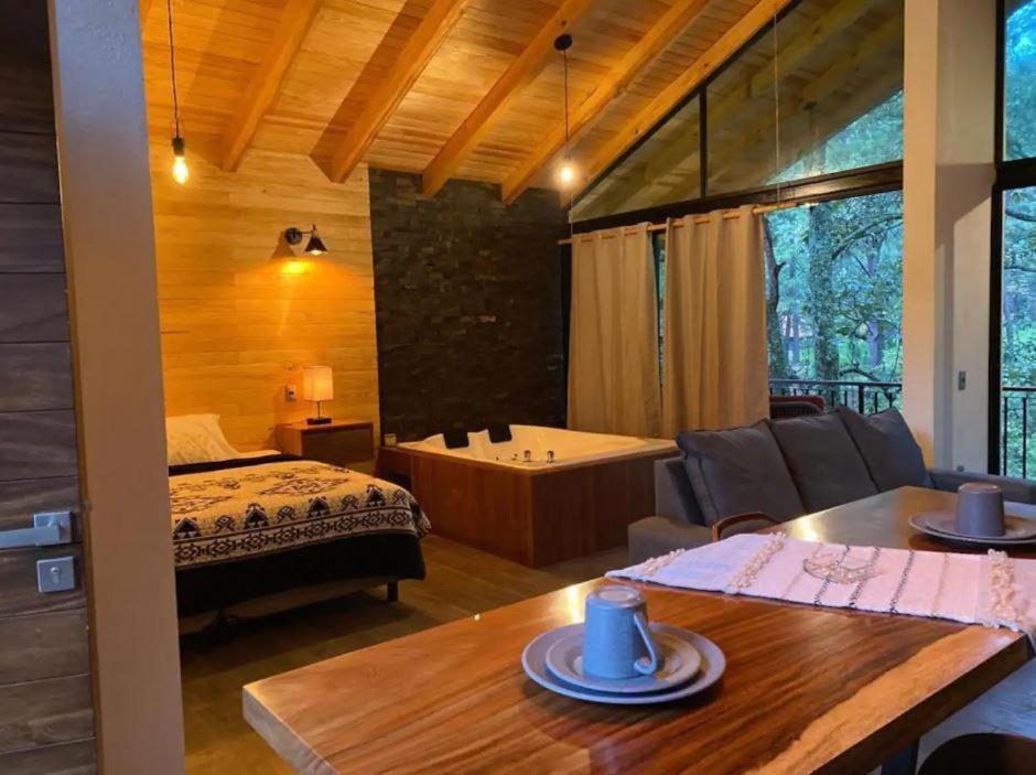 Cabana De Lujo Con Jacuzzi A 10 Min Del Pueblo Mazamitla Eksteriør bilde